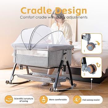 ●専用●The Wannadies&Cribs&Coral 3枚セット Amazon.com: venowu Bedside Crib, 3 in 1 Bassinet with Quick